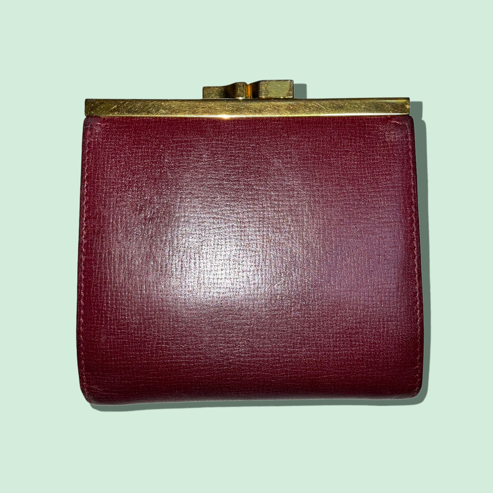 Cartier Red Tri-fold Wallet with Gold Accents - Picture 2 of 13